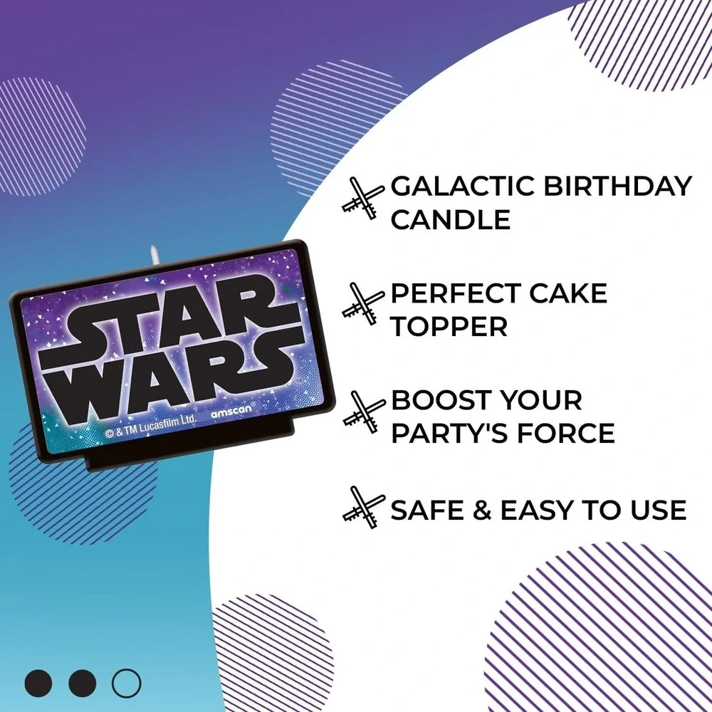 Star Wars Galaxy of Adventure- Disney Kids Birthday Party Decoration Cake Candle